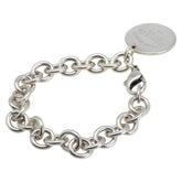 ティファニー リターントゥ ラウンドタグ チェーン ブレスレット SV925 シルバー レディース TIFFANY&Co. 【中古】